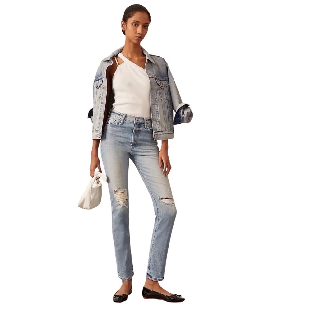 Mother Superior Huffy Skimp Jeans in‎ Rope's End WORN ONCE Size 24 $299